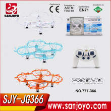 Modelo básico 777-366 2.4G 4CH Micro dorne Mini quadcopter con luces de colores SJY-JG366